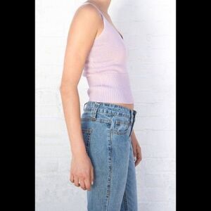 Brandy Melville Lilac Vanessa Knit Tank Top, Size One Size